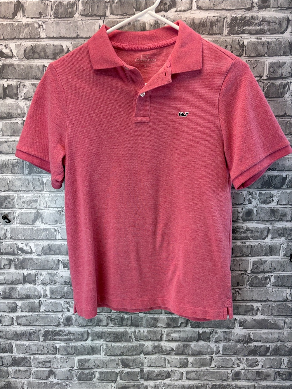 Vineyard Vines 
Heathered‎ Coral Pink Short-Sleeve Polo